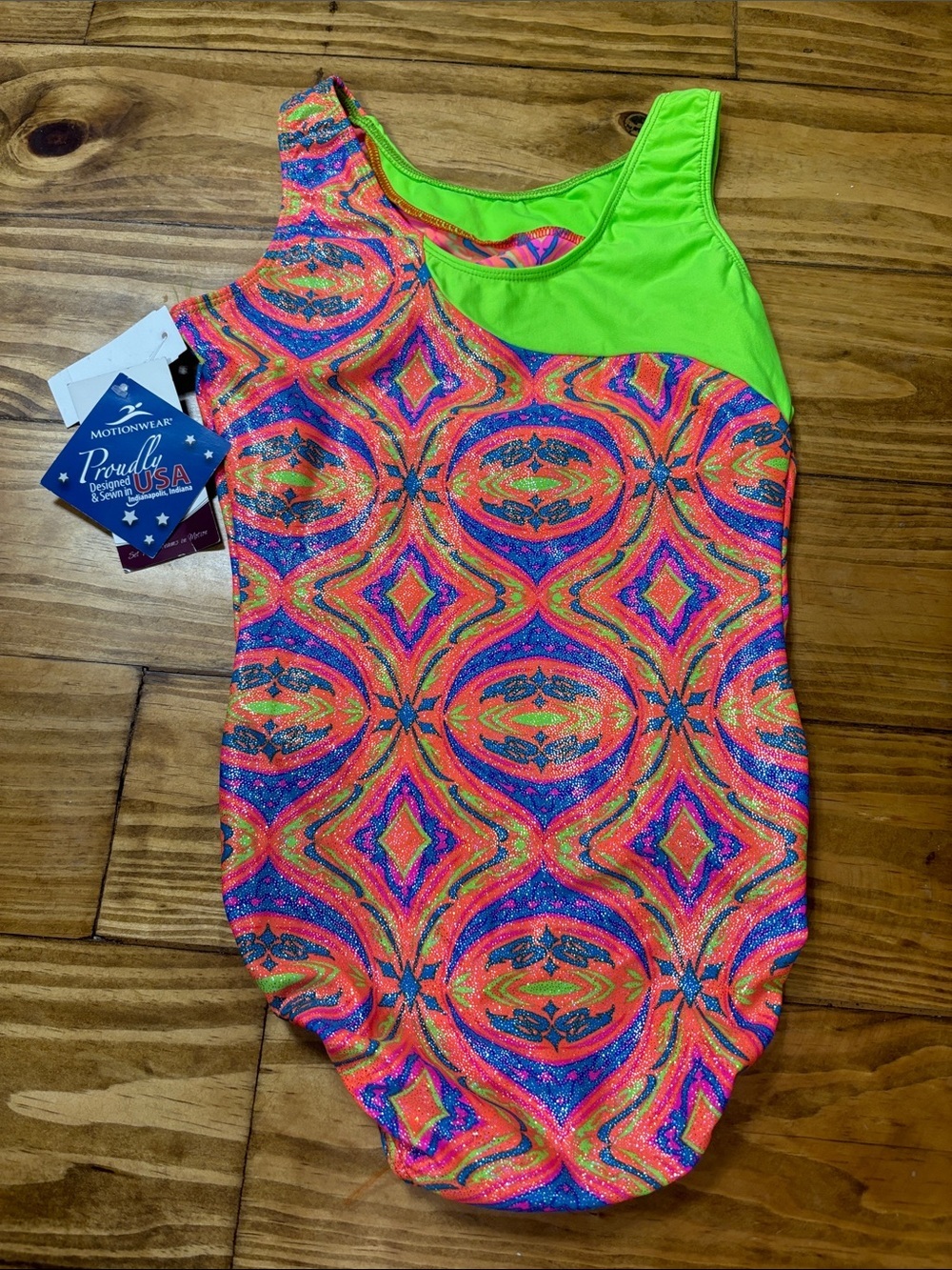 NWT Motionwear Small Adult Gymnastics Leotard Style 1465 Color 698 - Picture 4 of 4